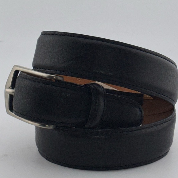 Martin Dingman Dorian Black Leather -Grain Belt Size 40​​ - Picture 2 of 10